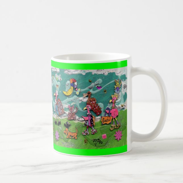 gehende Plätze Kaffeetasse (Rechts)