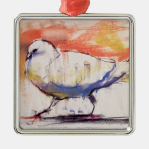 Gehende Taube Trasierra 1998 Silbernes Ornament