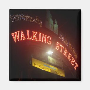 Gehender Straßenschild Magnet