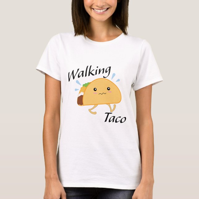 Gehender Taco T-Shirt (Vorderseite)