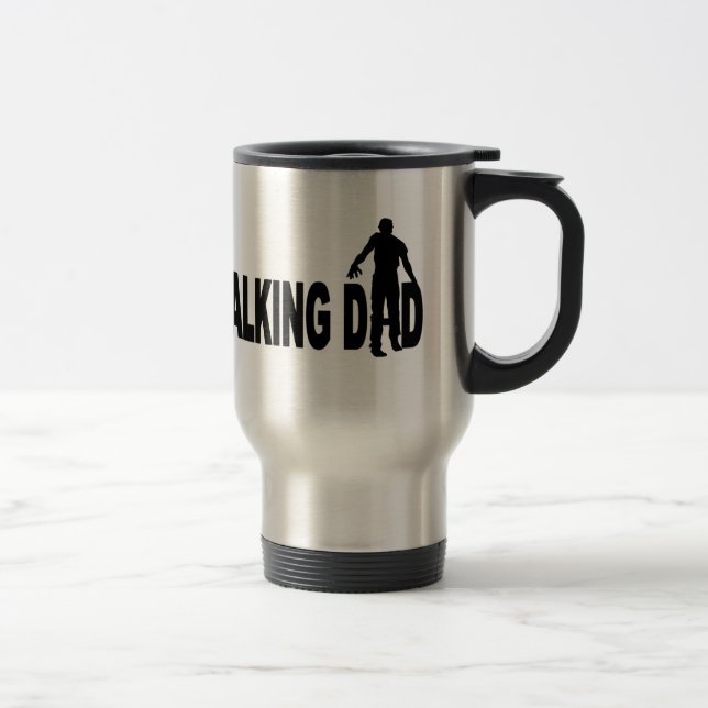 Gehender Vater (Zombie) Reisebecher (Rechts)