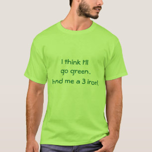 Gehendes Grün, gerade und lang T-Shirt