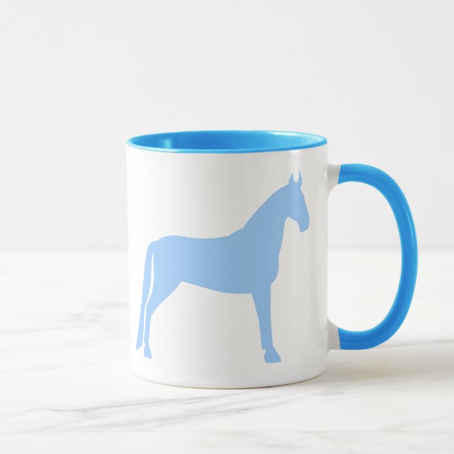 Gehendes Pferd Tennessees (hellblau) Tasse (Rechts)