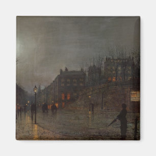 Gehendes Zuhause Johns Atkinson Grimshaw an Magnet