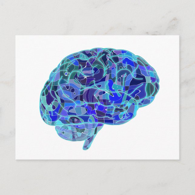 Gehirn-951874.png Postkarte (Vorderseite)