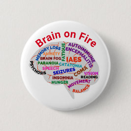 Gehirn auf Feuer Autoimmune Enzephalitis Button