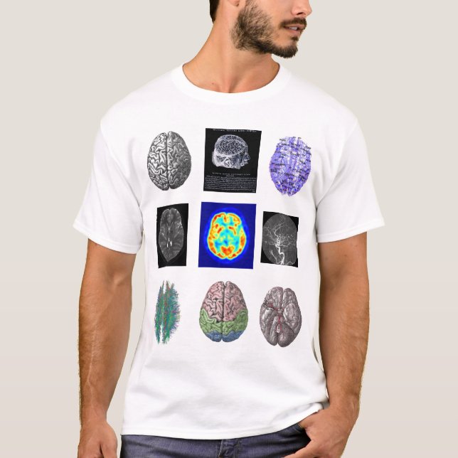 Gehirn-Bilder weiße T T-Shirt (Vorderseite)