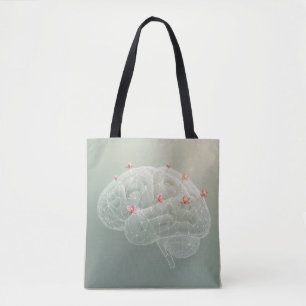 Gehirn Botanische Kreativität Tasche