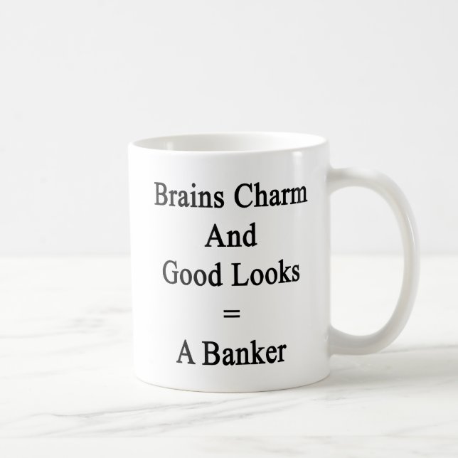 Gehirn-Charme und gute Blicke entspricht einem Kaffeetasse (Rechts)
