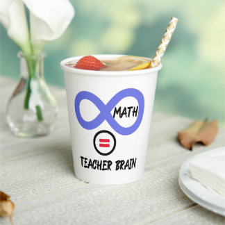 Gehirn des Lehrers = ∞ Mathematik Algebra Lehrer T Pappbecher