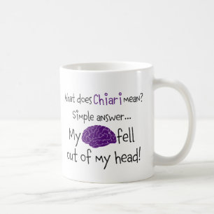 Gehirn fiel heraus kaffeetasse