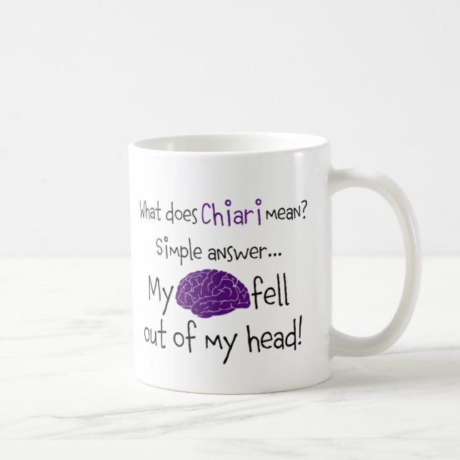Gehirn fiel heraus kaffeetasse (Rechts)