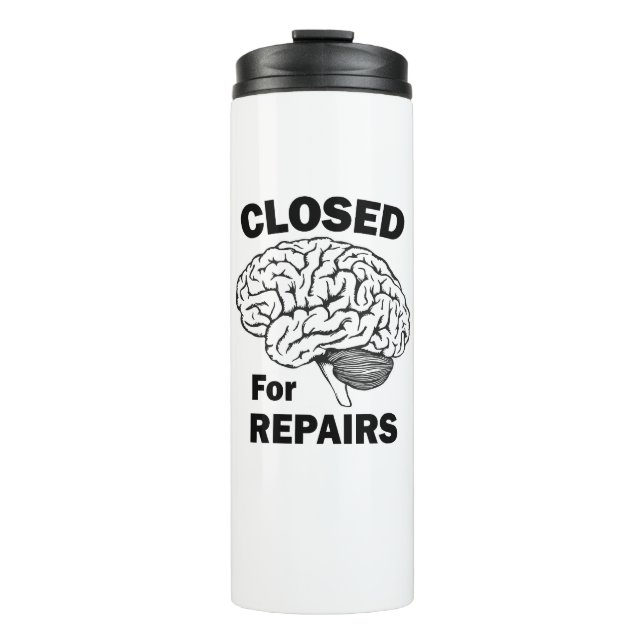 Gehirn für Reparaturen geschlossen Thermosbecher (Vorderseite)