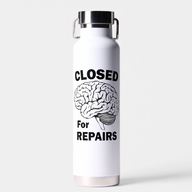Gehirn für Reparaturen geschlossen Trinkflasche (Vorne)