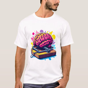 Gehirn gefangen in einer Mausefalle - Denken Sie z T-Shirt