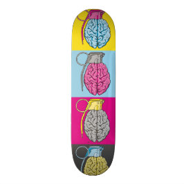 Gehirn-Granaten-Pop-Kunst Skateboard