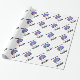 Gehirn ist kann nicht mehr denken voll geschenkpapier