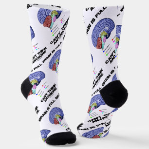 Gehirn ist voll kann nicht mehr denken Gehirnanato Socken