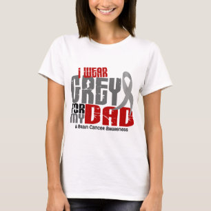 Gehirn-Krebs trage ich Grau für meinen Vater 6,2 T-Shirt