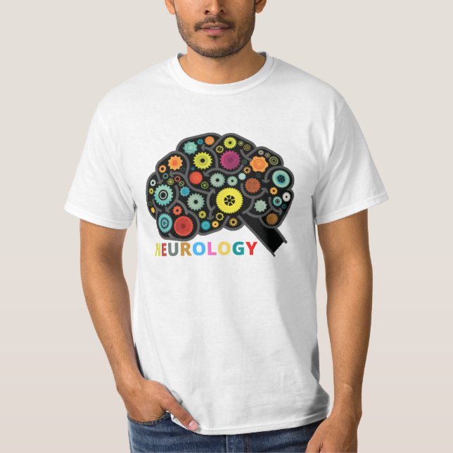 GEHIRN MIT NEUROLOGIE T-Shirt (Vorderseite)