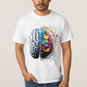 Gehirn mit schönem T - Shirt