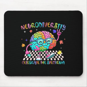 Gehirn-Neurovielfalt feiert die SpektrumsAutismus Mousepad
