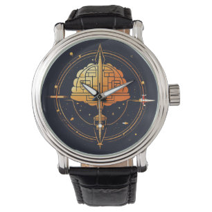 Gehirn- und Dollardesignbeobachtung Armbanduhr
