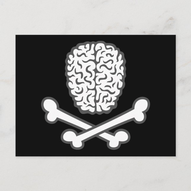 Gehirn und Querknochen Postkarte (Vorderseite)