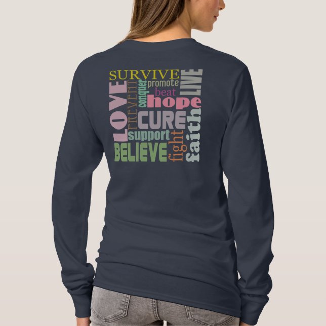 Gehirn-Verletzungs-Inspirations-langes T-Shirt (Rückseite)