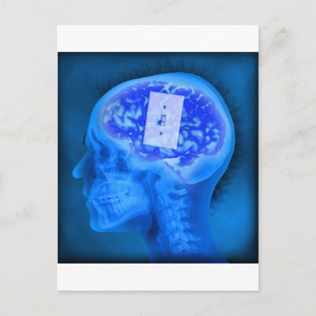 Gehirnabschaltung Postkarte (Vorderseite)