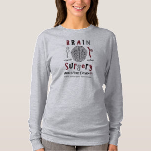 Gehirnaneurysm-Gehirn-Operations-Shirt im Grau T-Shirt