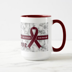 Gehirnaneurysm-Überlebender gemarmorte Tasse