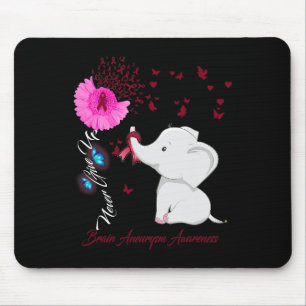 Gehirnaneurysma Awareness - Brain Aneurysm Ribbon Mousepad