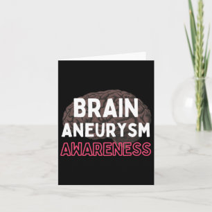 Gehirnaneurysma Awareness Burgundy Ribbon Aneurysm Karte