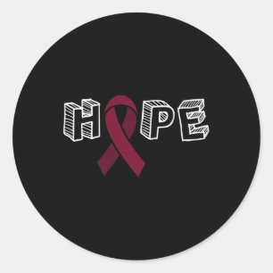 Gehirnaneurysma Awareness Hope Runder Aufkleber