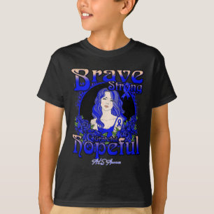 Gehirnaneurysma Bewusstsein Brave Strong Grateful  T-Shirt
