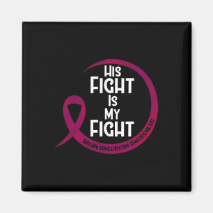 Gehirnaneurysma Bewusstsein Burgund Ribbon seinen Magnet