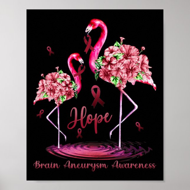 Gehirnaneurysma-Bewusstsein Poster (Vorne)