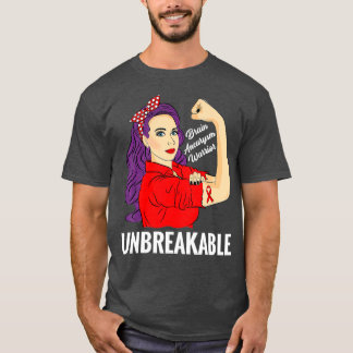Gehirnaneurysma-Bewusstseinswarter unzerbrechlich T-Shirt