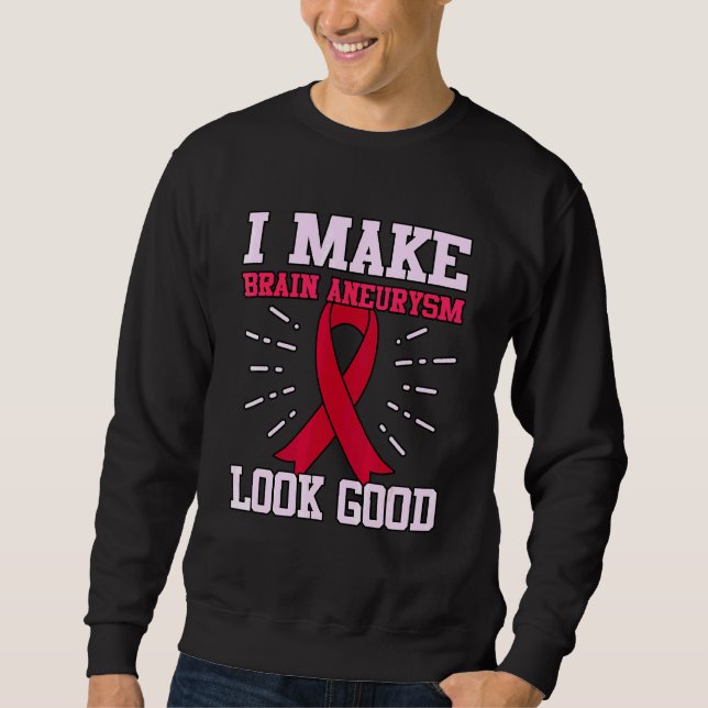 Gehirnaneurysma sehen gut bekannt Monat Unterstütz Sweatshirt (Vorderseite)