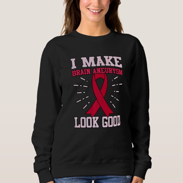 Gehirnaneurysma sehen gut bekannt Monat Unterstütz Sweatshirt (Vorderseite)