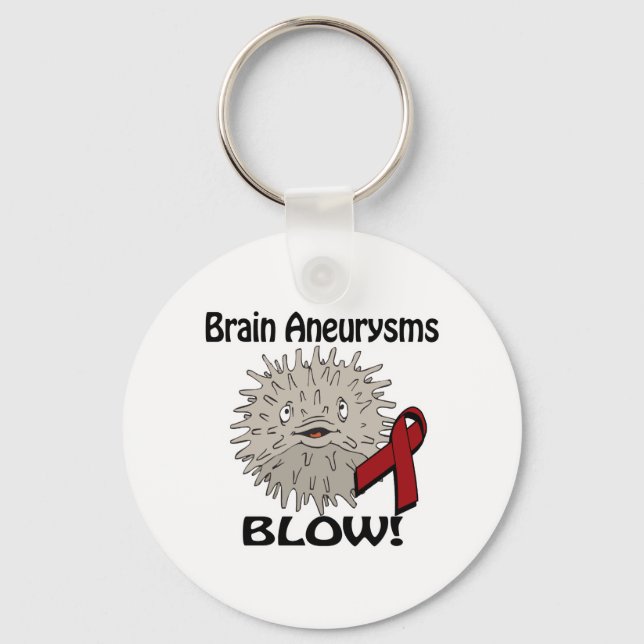 Gehirnaneurysms bläst Bewusstseinsbildung Schlüsselanhänger (Vorderseite)