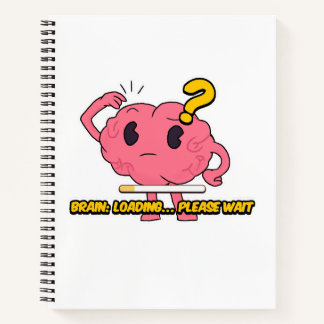 Gehirnbeladung - Funny Cartoon Brain Design for Ev Notizbuch