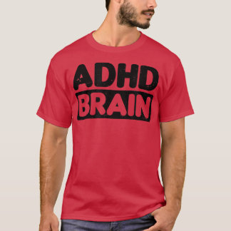 Gehirndesign ADHD T-Shirt