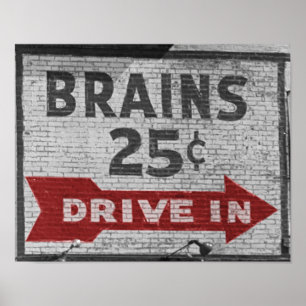 Gehirne 25 Cents Poster