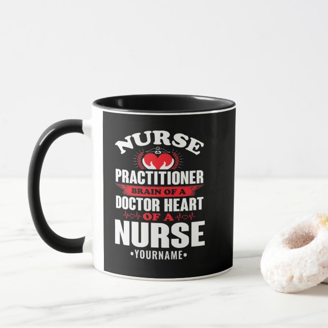Gehirne eines Arzthelfers Tasse (Mit Donut)