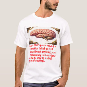 Gehirnerhaltungsbotschaft (mit mechanischen Zahnrä T-Shirt