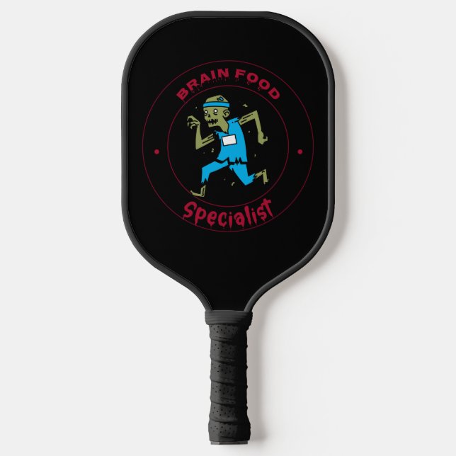 Gehirnernährungsspezialist Zombie Gehirn Pickleball Schläger (Vorderseite)