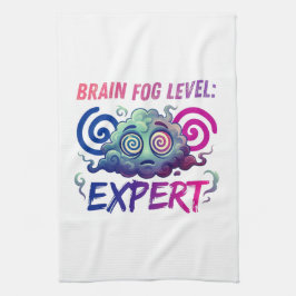 Gehirnnebel-Level: Experte – Perimenopause-Humor Geschirrtuch