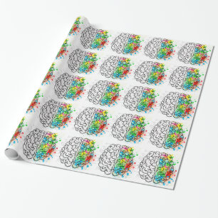 Gehirnpsychologie Geschenkpapier